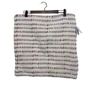 NWT Pottery Barn Reed All Over Striped Pillow Cover  20x20" Cream Tan Textured